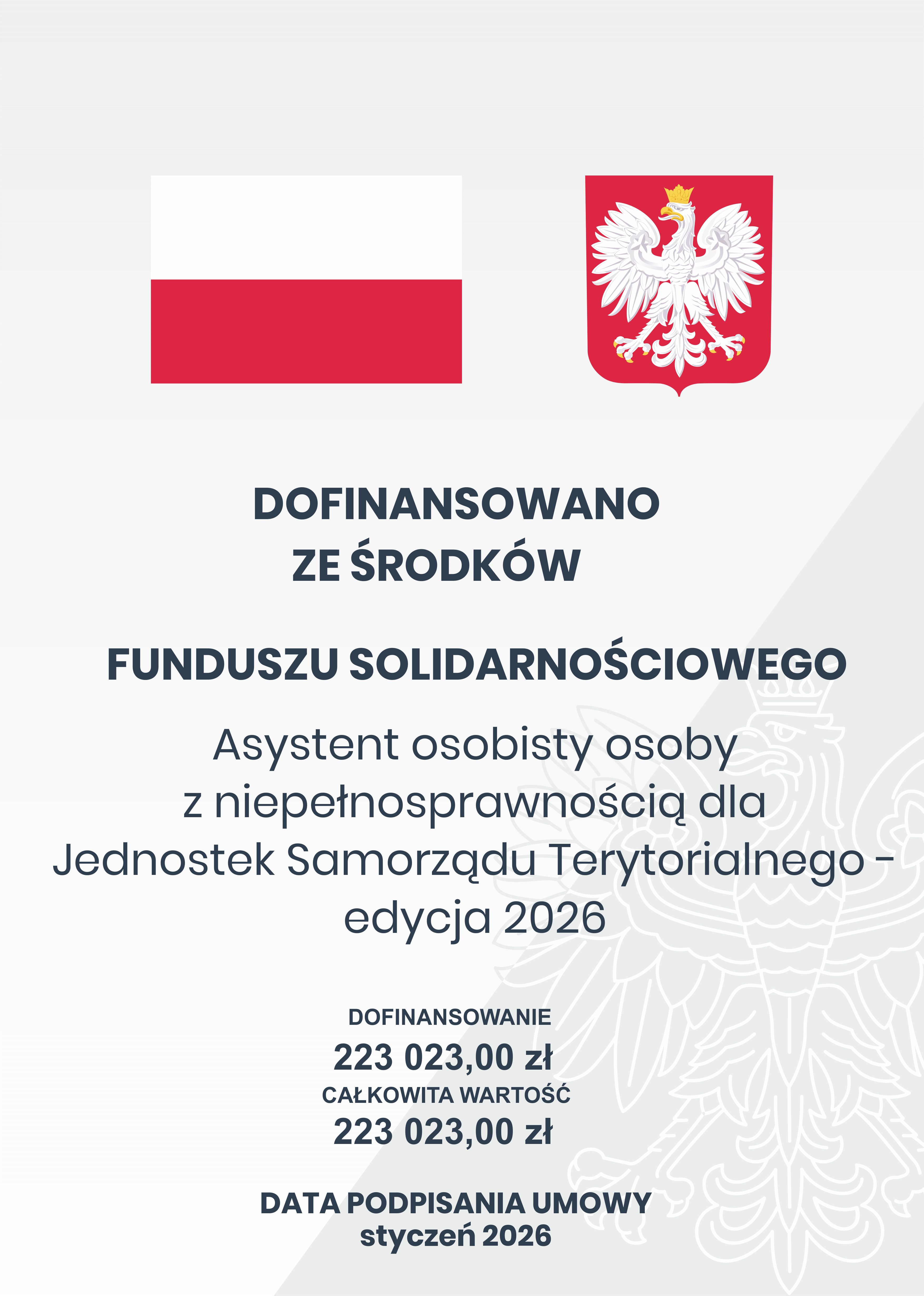 Asystent Osoby niepełnosprawnej GOPS 2026 